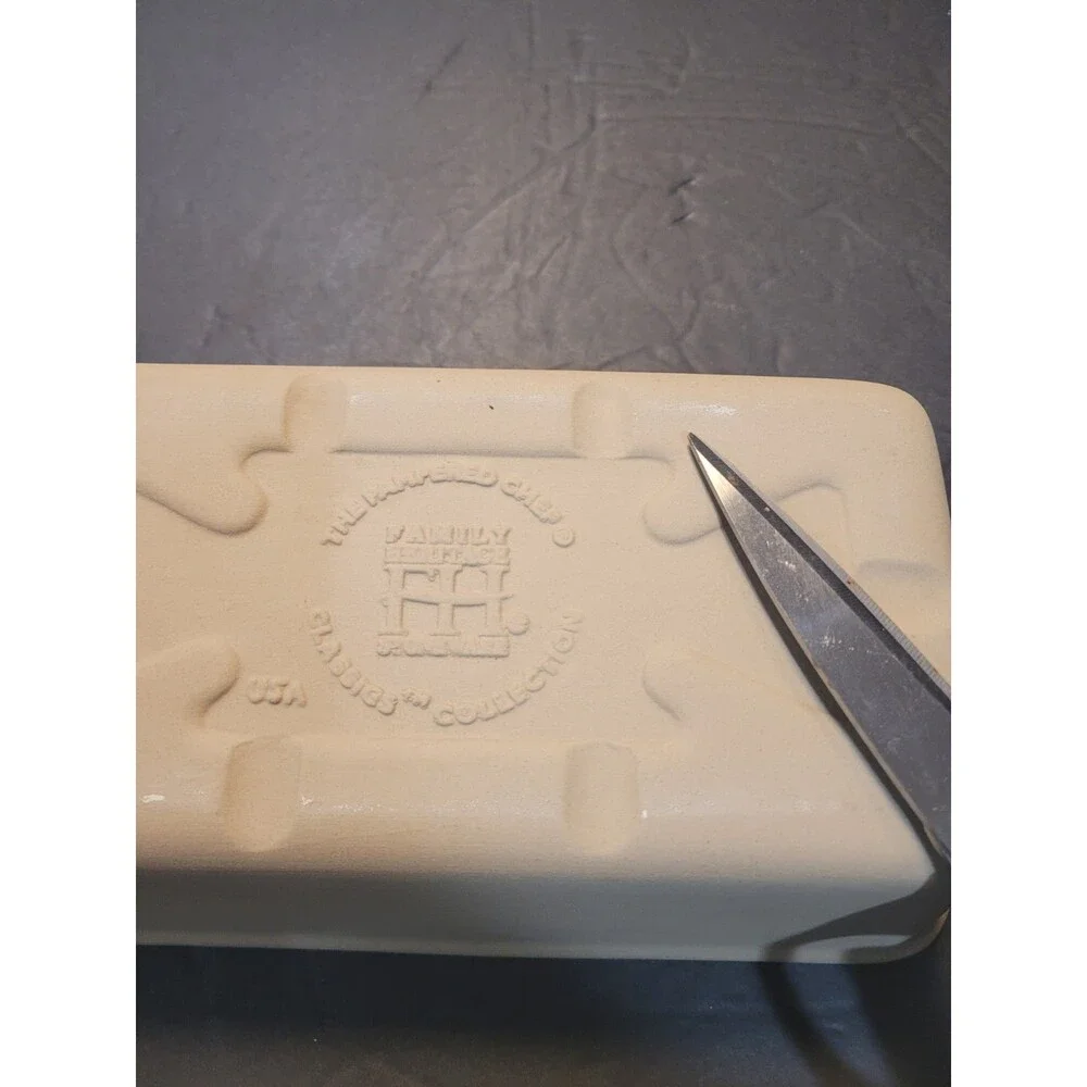 Pampered Chef Family Heritage Stoneware Loaf Pan 9x5 Unglazed #930 Vintage